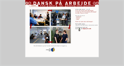 Desktop Screenshot of dansk-paa-arbejde.dk